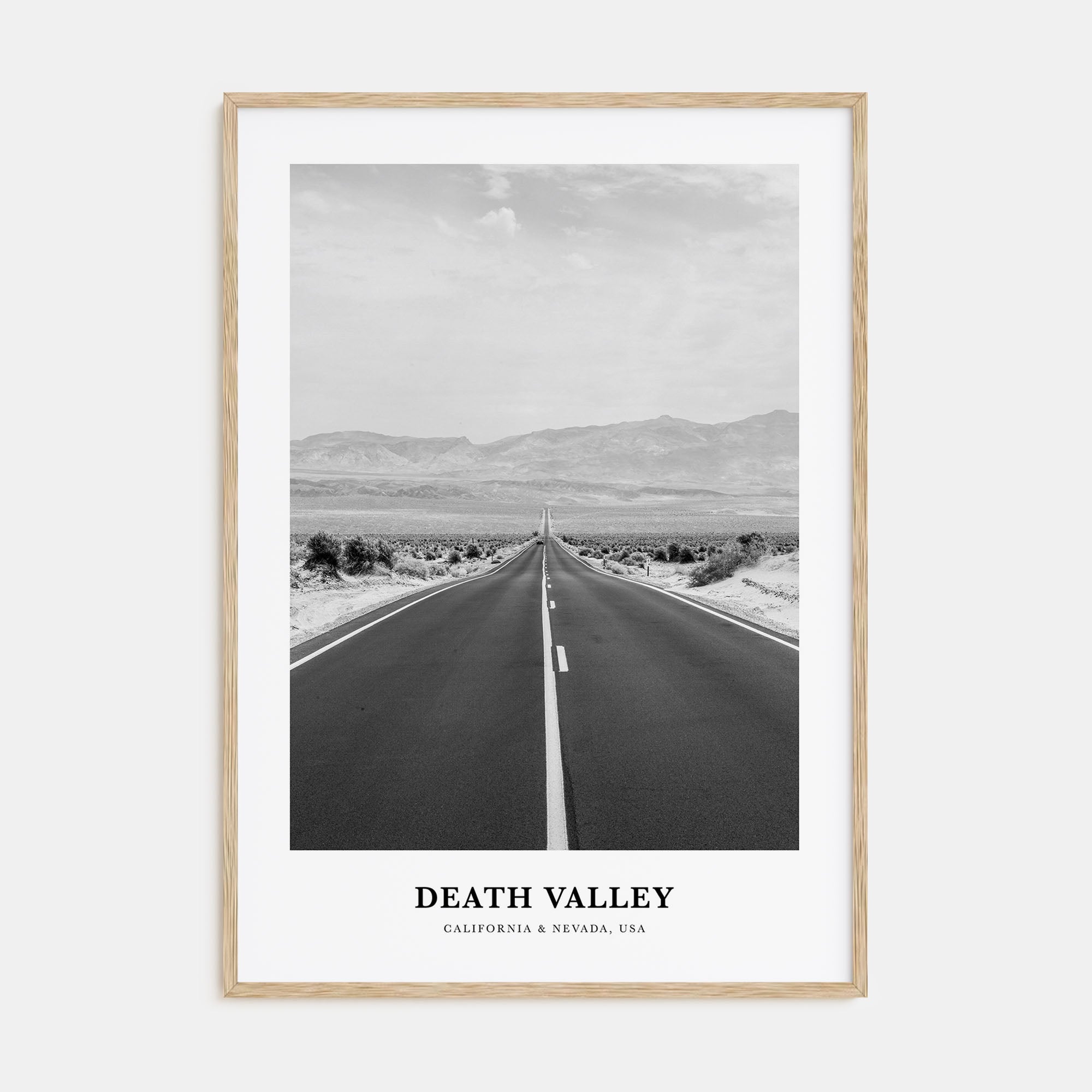 Death Valley Portrait B&W No 2 Poster
