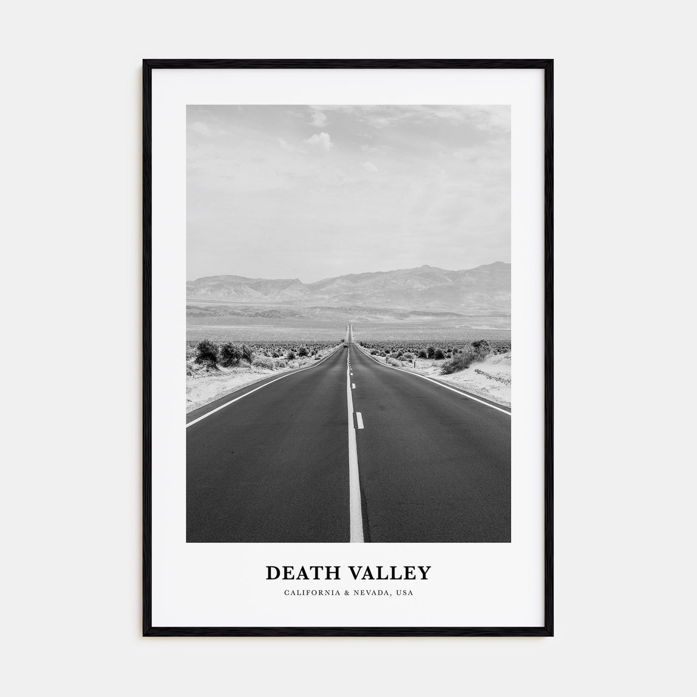Death Valley Portrait B&W No 2 Poster