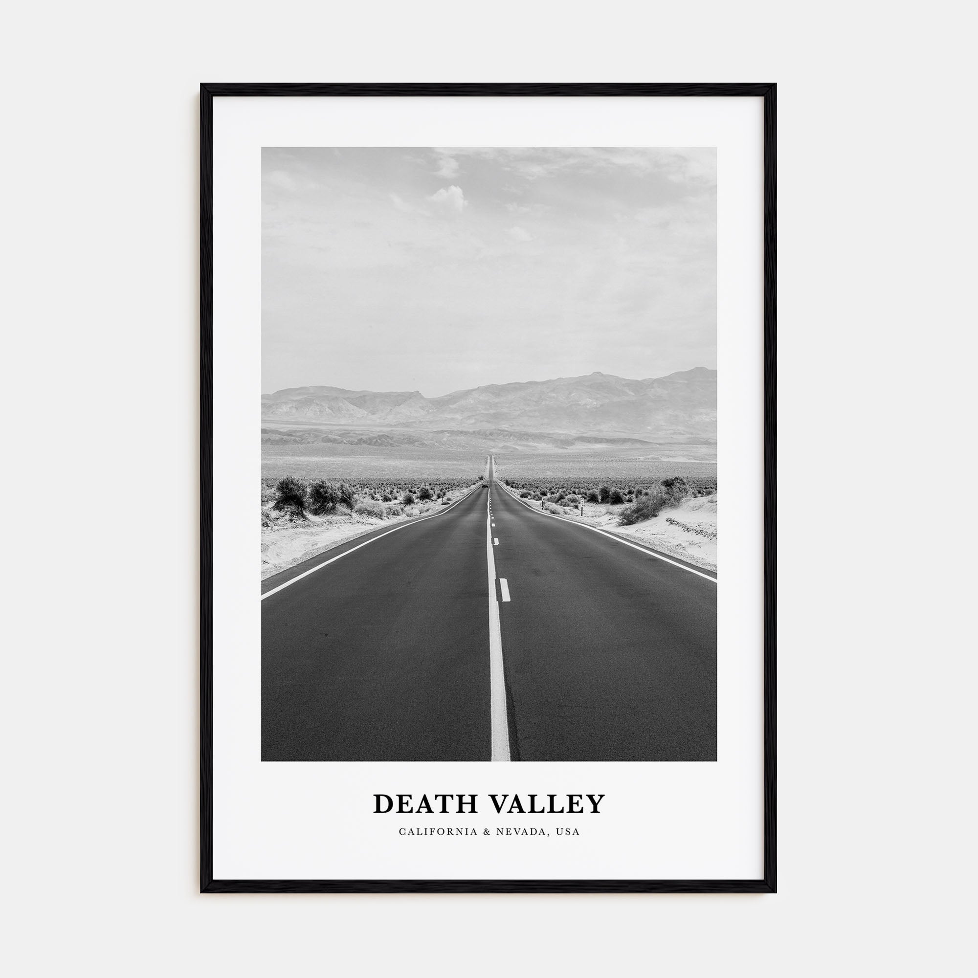 Death Valley Portrait B&W No 2 Poster
