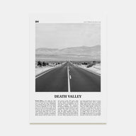 Death Valley Travel B&W No 2 Poster