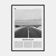 Death Valley Travel B&W No 2 Poster