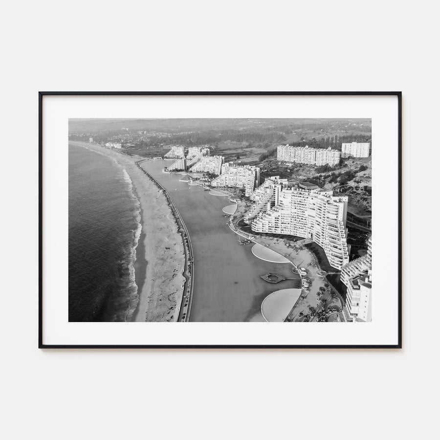 Del Mar Landscape B&W Poster