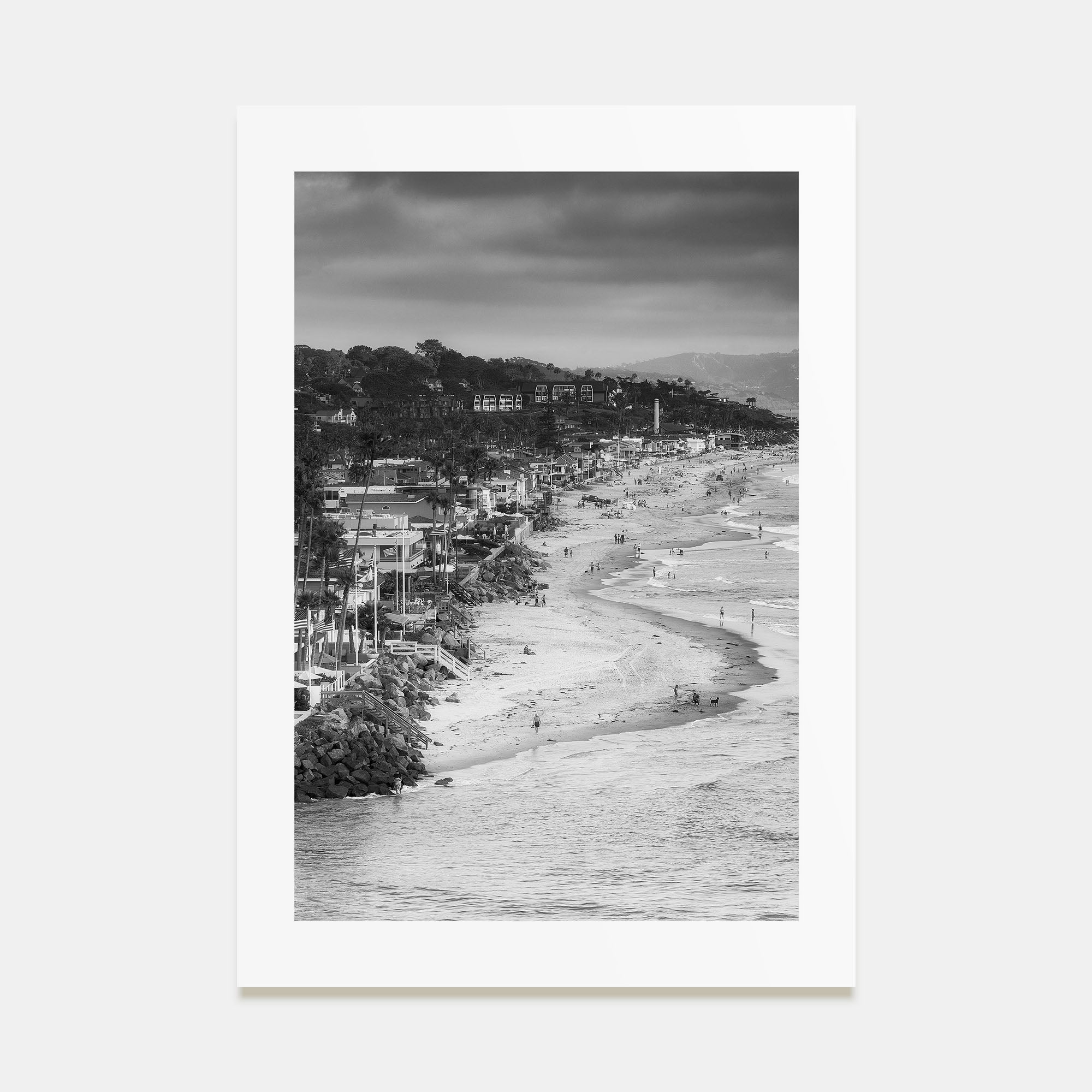 Del Mar Photo B&W Poster