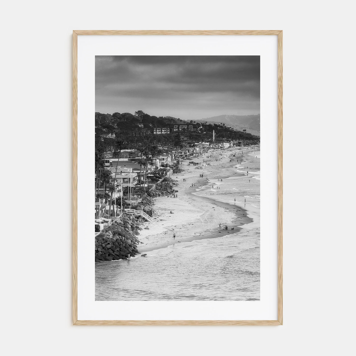 Del Mar Photo B&W Poster