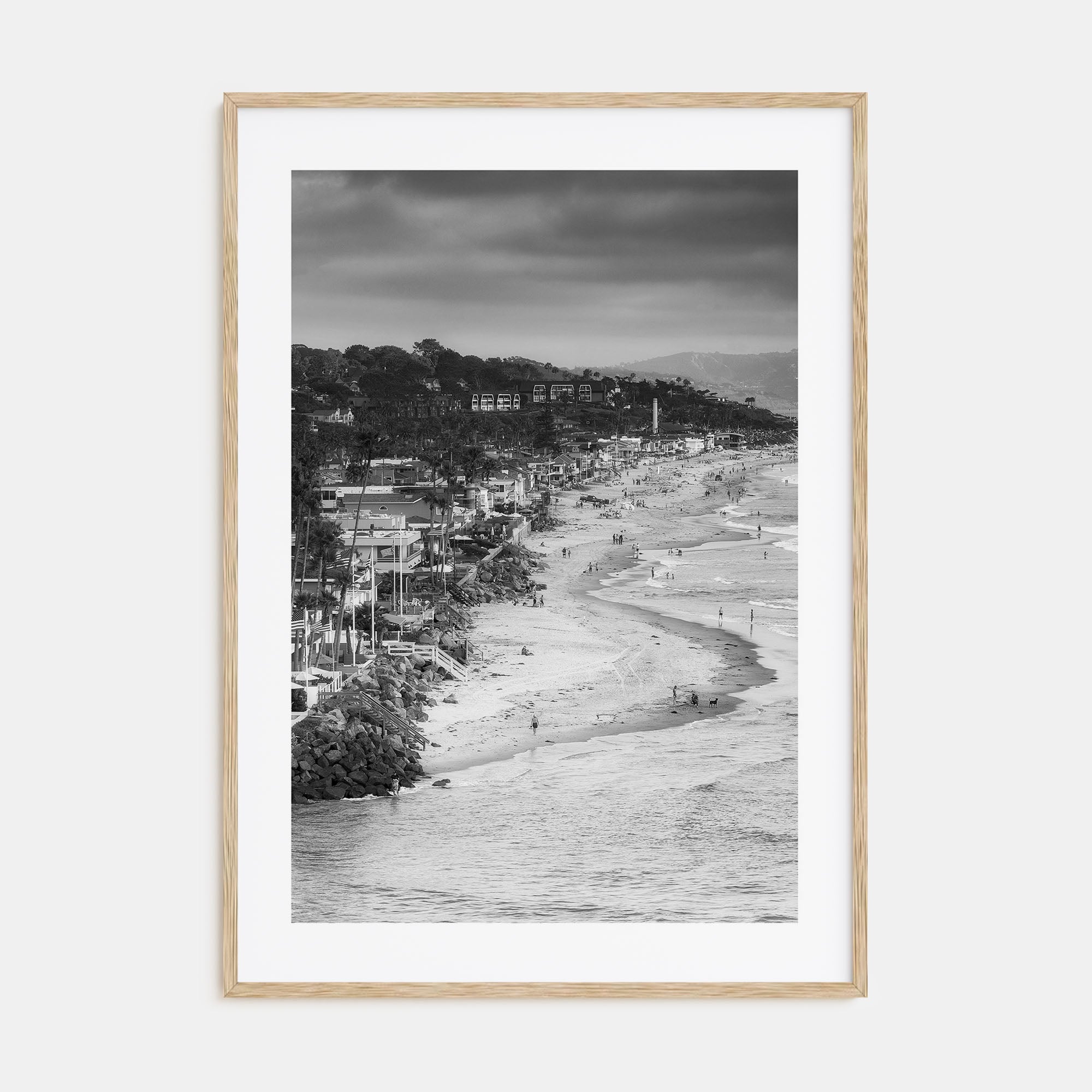 Del Mar Photo B&W Poster