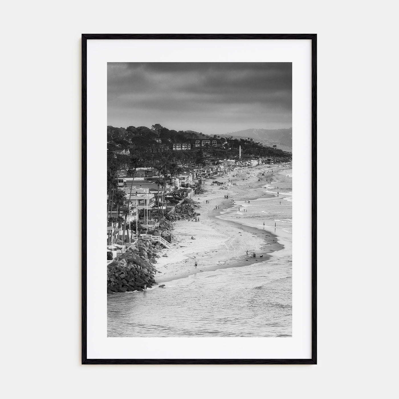 Del Mar Photo B&W Poster