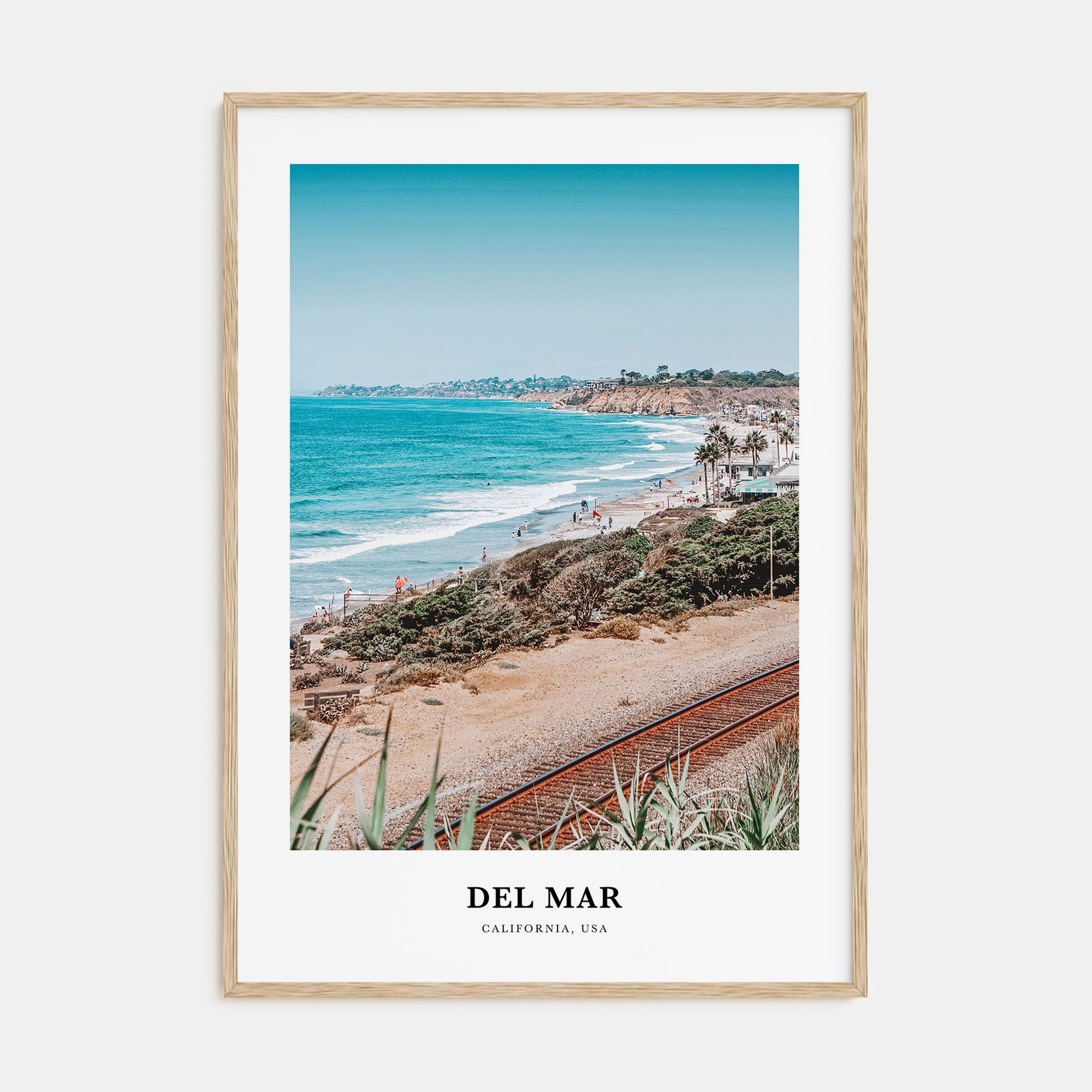 Del Mar Portrait Color Poster