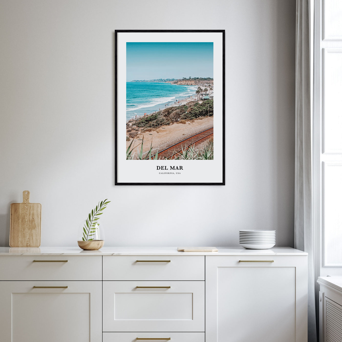 Del Mar Portrait Color Poster