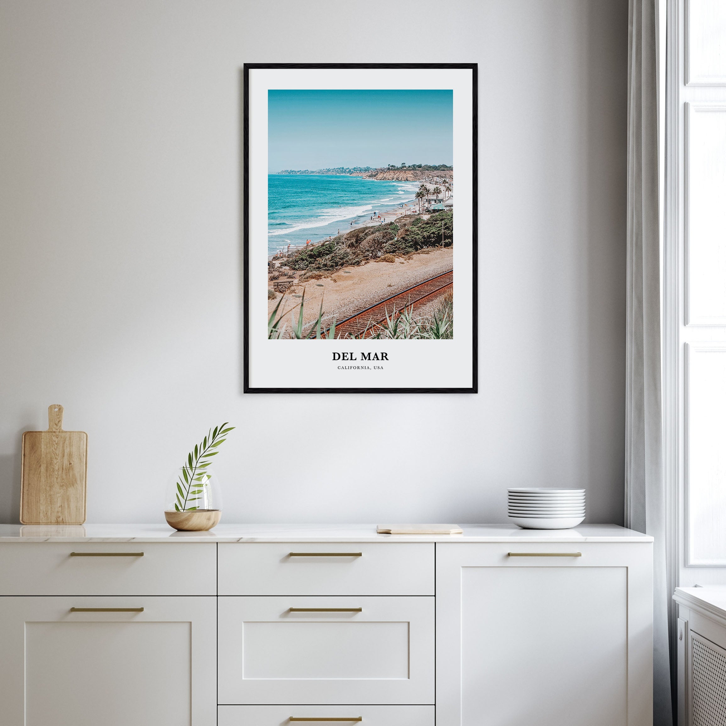 Del Mar Portrait Color Poster