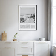 Del Mar Travel B&W No 1 Poster