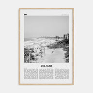Del Mar Travel B&W No 1 Poster