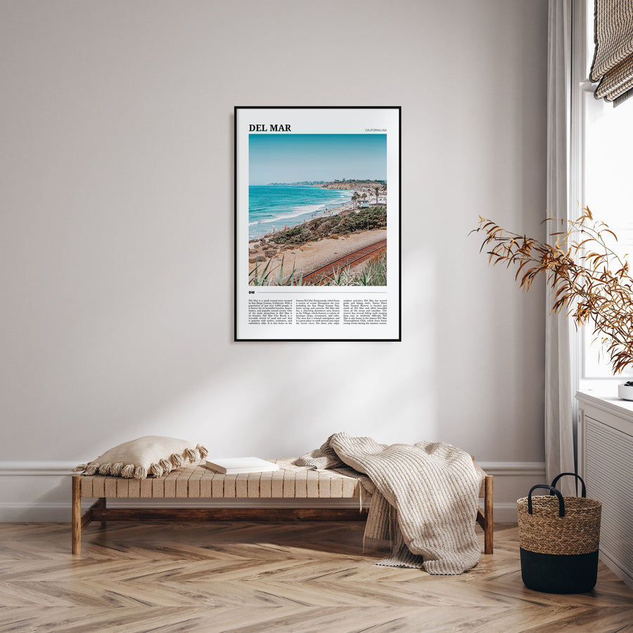 Del Mar Travel Color Poster