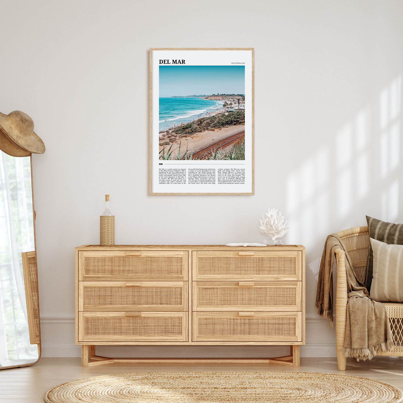 Del Mar Travel Color Poster