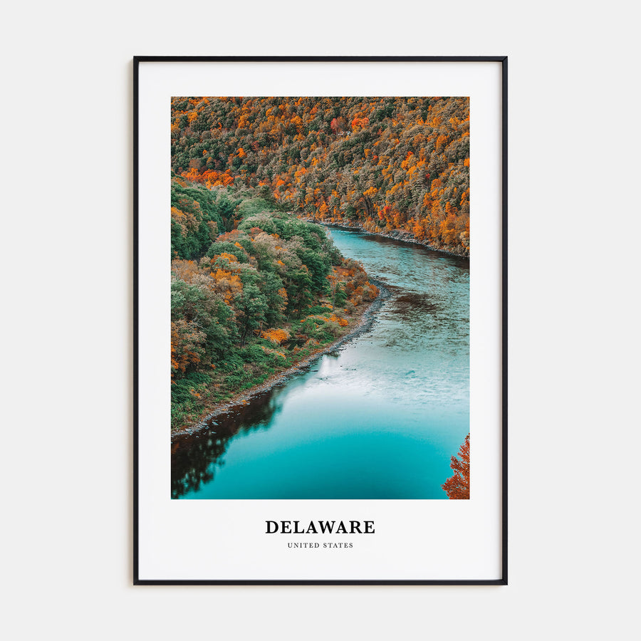 Delaware Portrait Color No 1 Poster