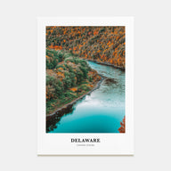 Delaware Portrait Color No 1 Poster