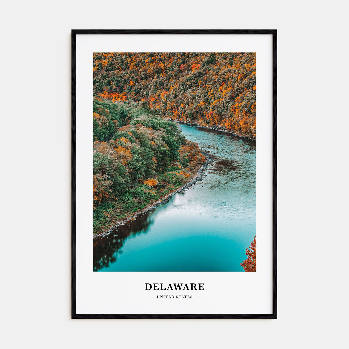 Delaware Portrait Color No 1 Poster