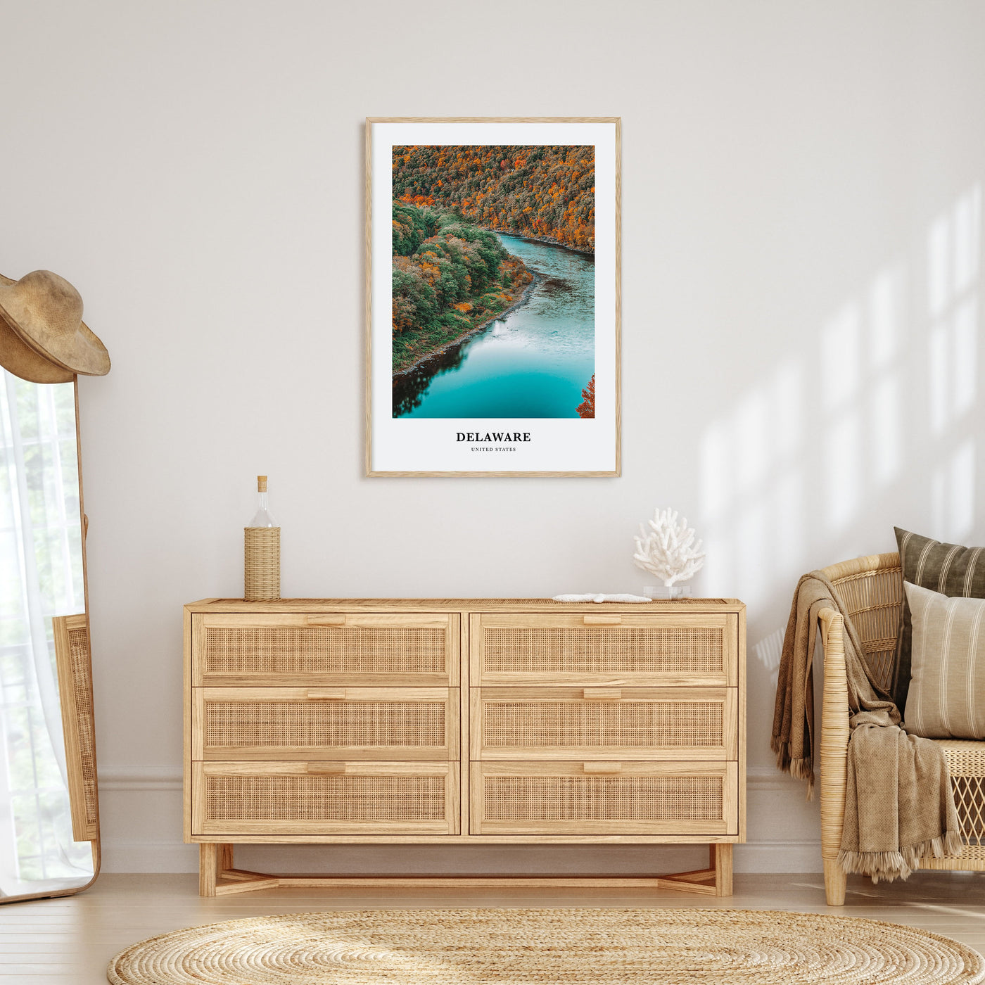 Delaware Portrait Color No 1 Poster