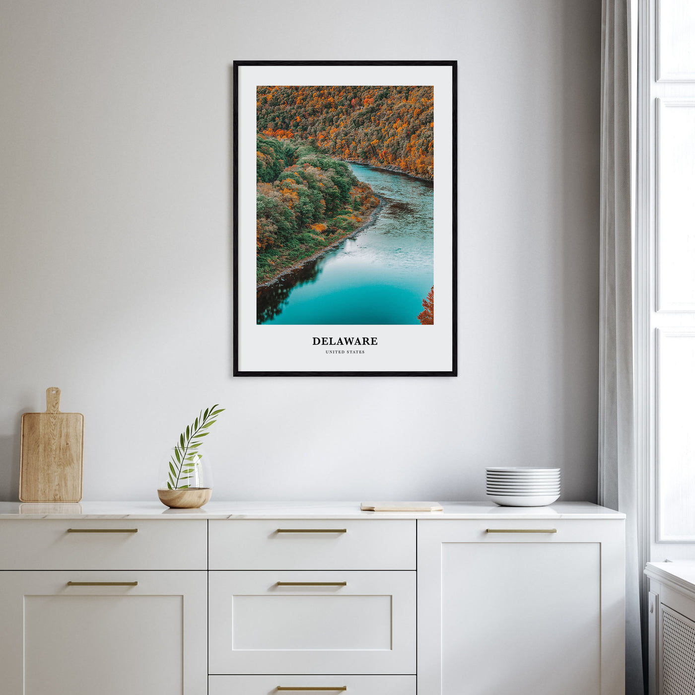 Delaware Portrait Color No 1 Poster