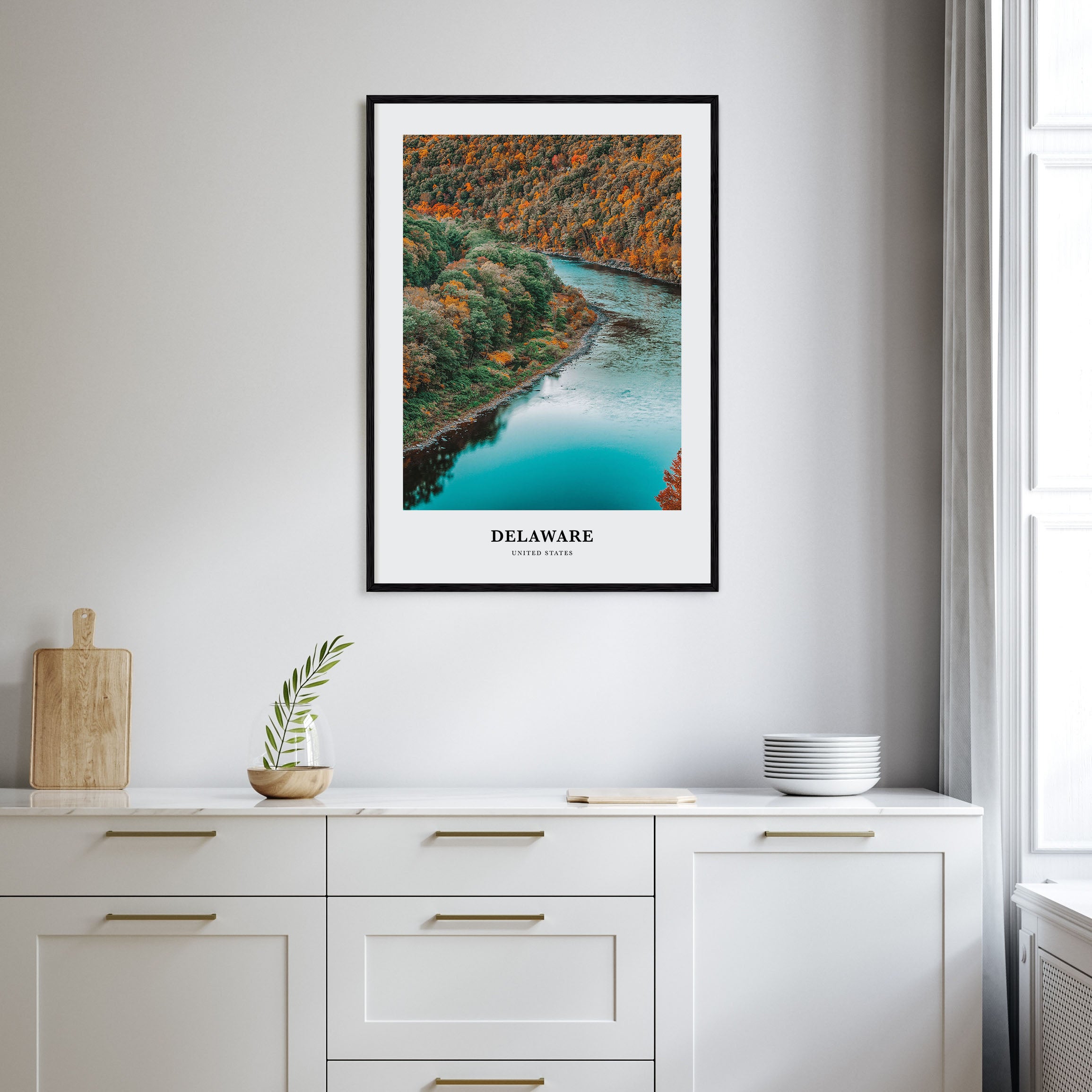 Delaware Portrait Color No 1 Poster