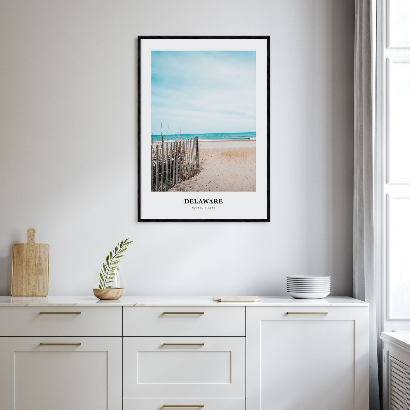 Delaware Portrait Color No 2 Poster