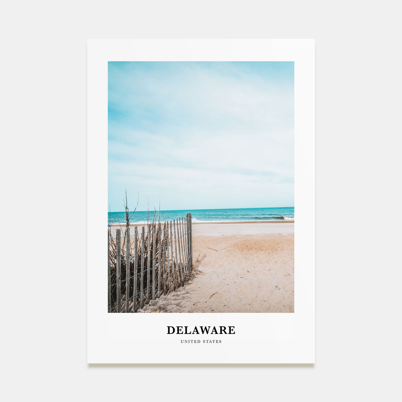 Delaware Portrait Color No 2 Poster
