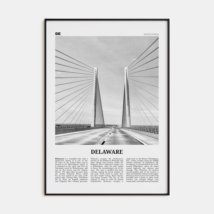 Delaware Travel B&W No 2 Poster