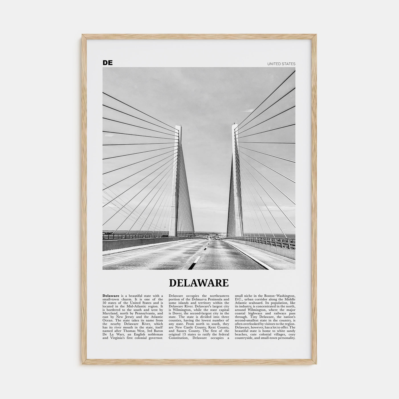 Delaware Travel B&W No 2 Poster