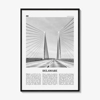 Delaware Print Black and White No 2, Delaware Wall Art, Delaware Poster, Delaware Photo, Delaware Wall Decor, USA, United States