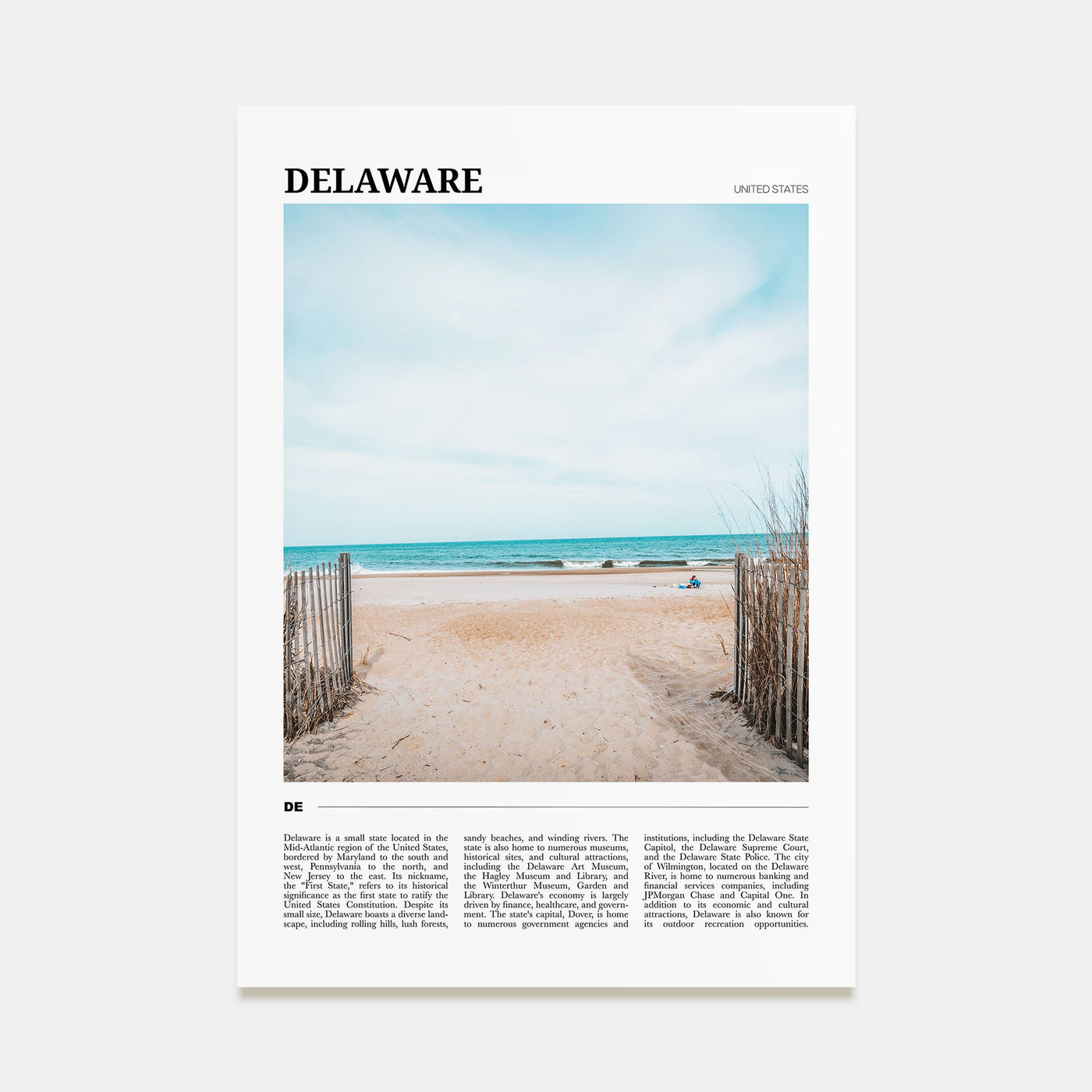 Delaware Travel Color No 2 Poster