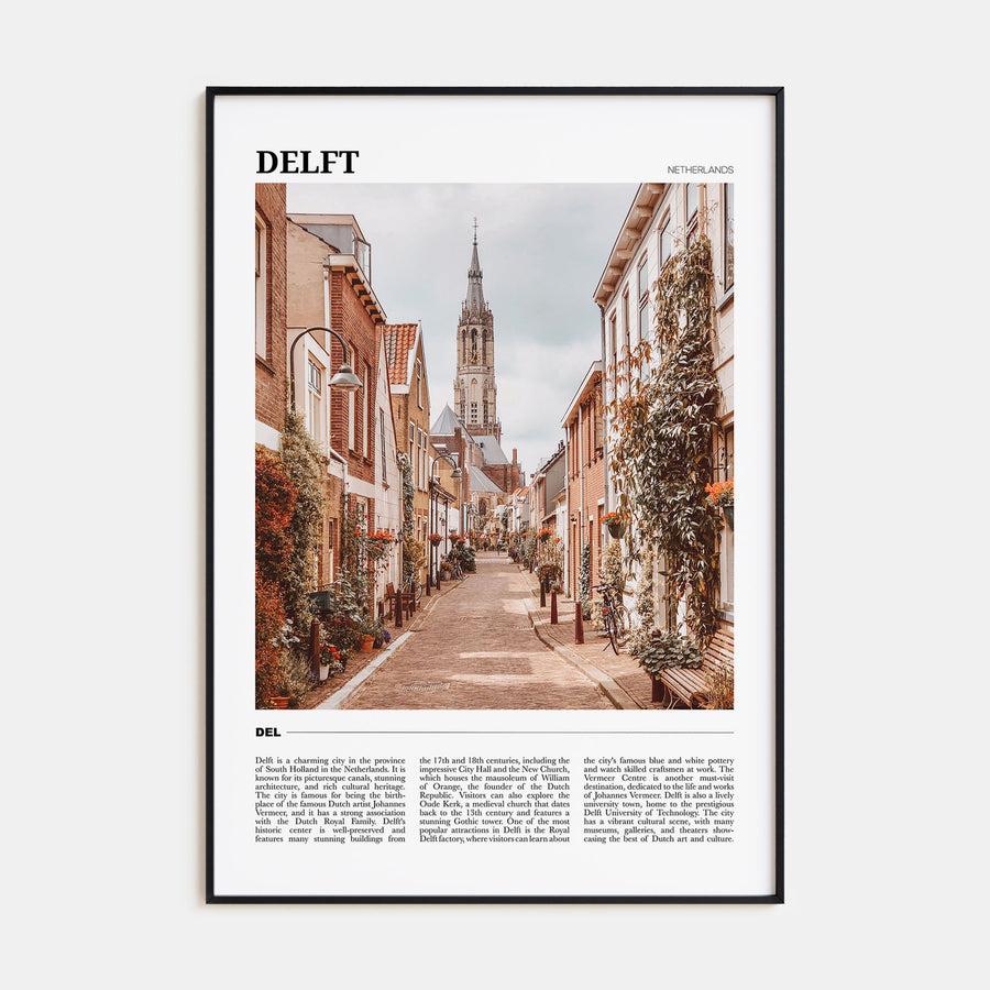 Delft Travel Color Poster