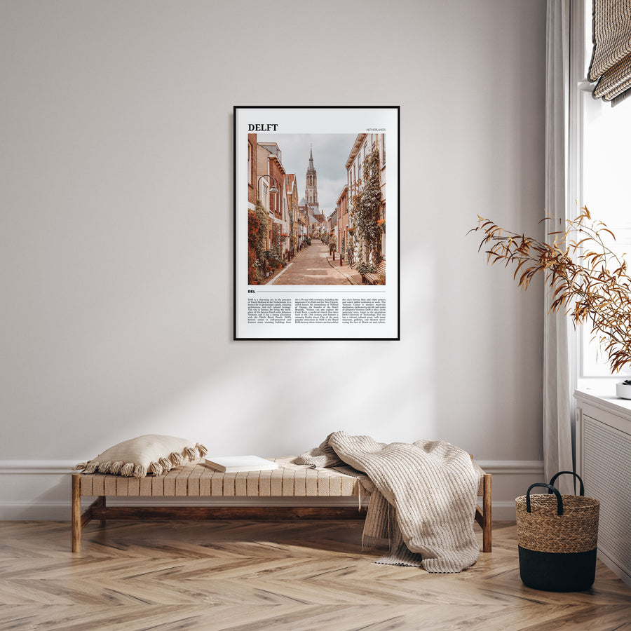 Delft Travel Color Poster