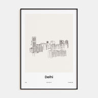 Delhi Drawn Poster