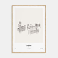 Delhi Drawn Poster