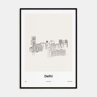 Delhi Drawn Poster