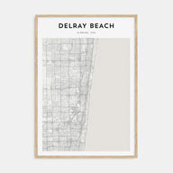 Delray Beach Map Portrait Poster