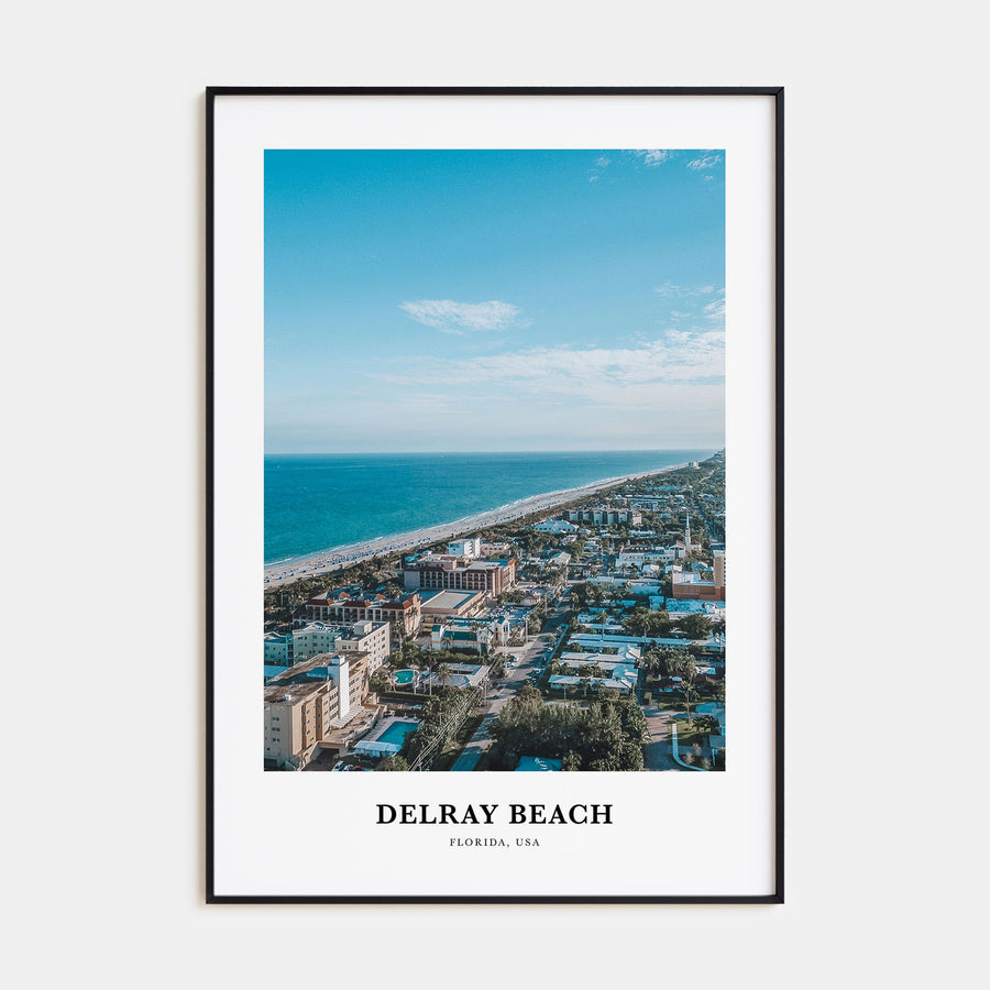 Delray Beach Portrait Color Poster
