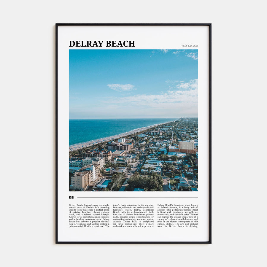 Delray Beach Travel Color Poster