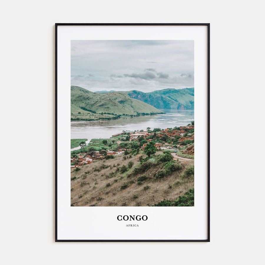 Democratic Republic of the Congo Portrait Color Poster
