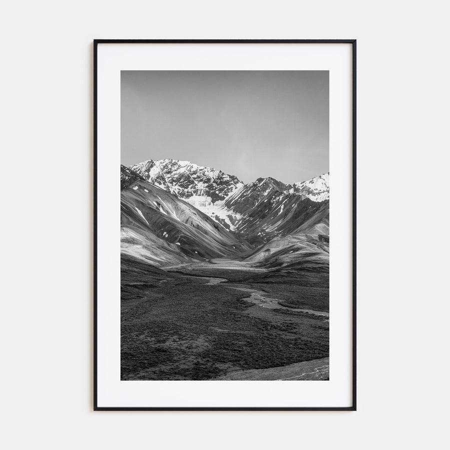 Denali Photo B&W Poster