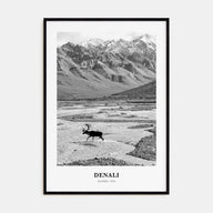 Denali Portrait B&W Poster