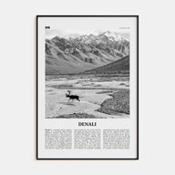 Denali Travel B&W Poster