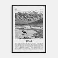 Denali Travel B&W Poster