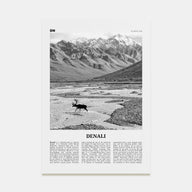 Denali Travel B&W Poster