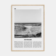 Denmark Travel B&W Poster