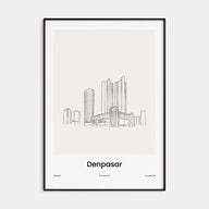 Denpasar Drawn Poster