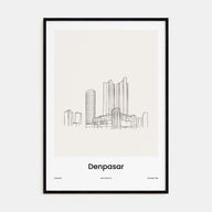 Denpasar Drawn Poster