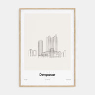Denpasar Drawn Poster