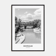 Denpasar Portrait B&W Poster