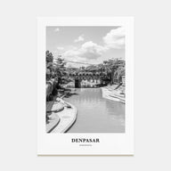 Denpasar Portrait B&W Poster