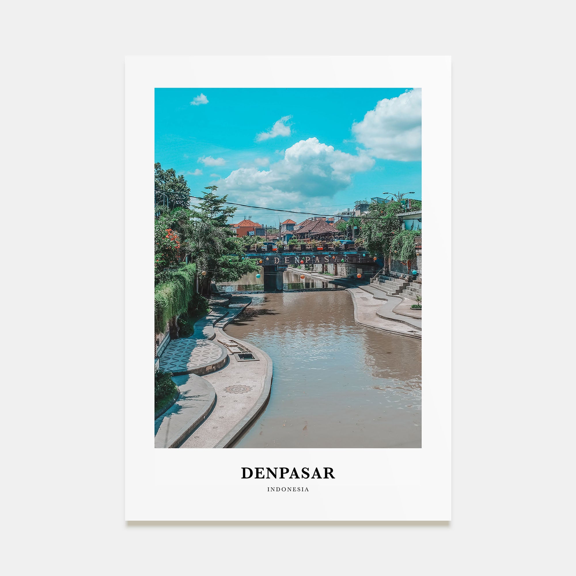 Denpasar Portrait Color Poster